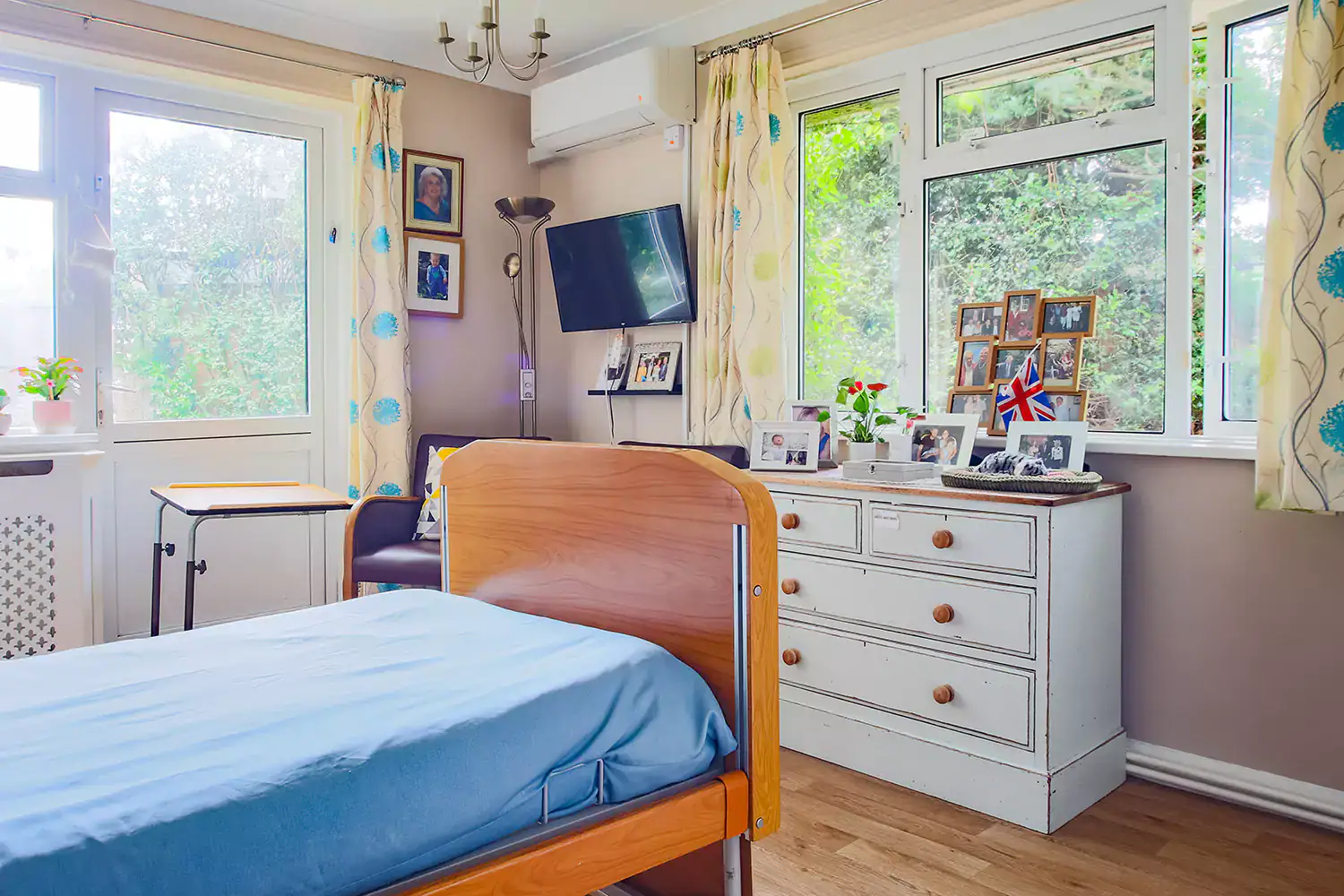 One of the bedrooms at Whitehaven Rest Home