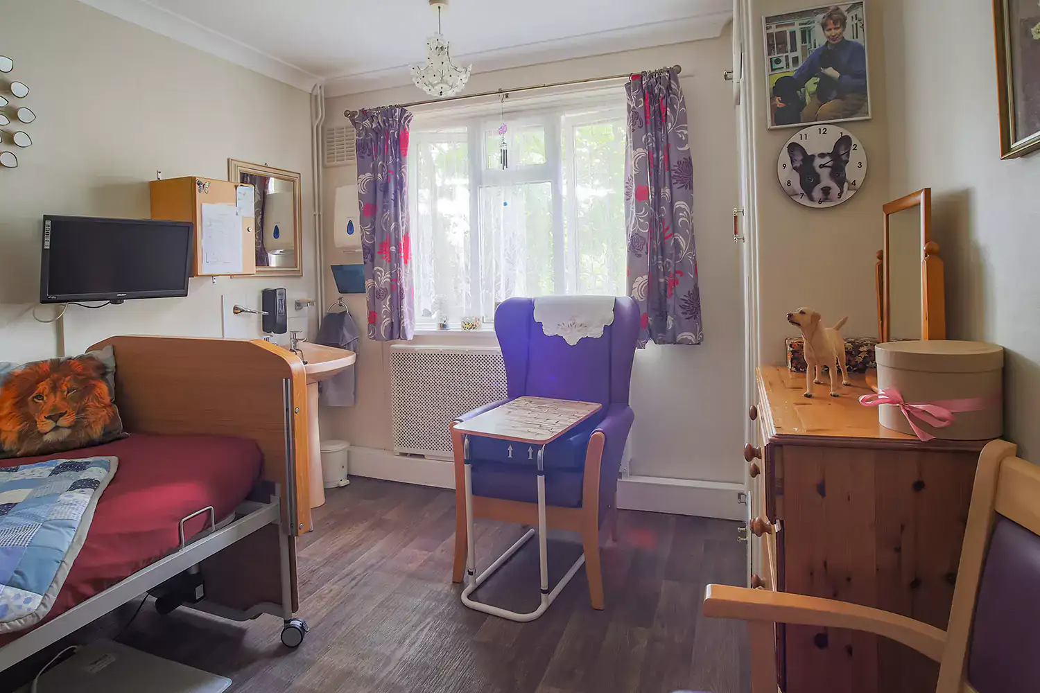 One of the bedrooms at Whitehaven Rest Home