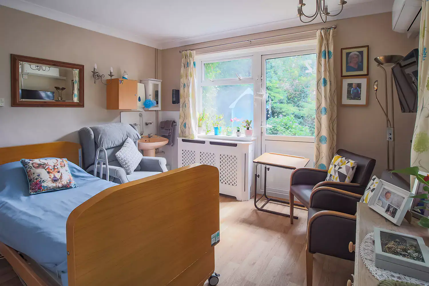 One of the bedrooms at Whitehaven Rest Home